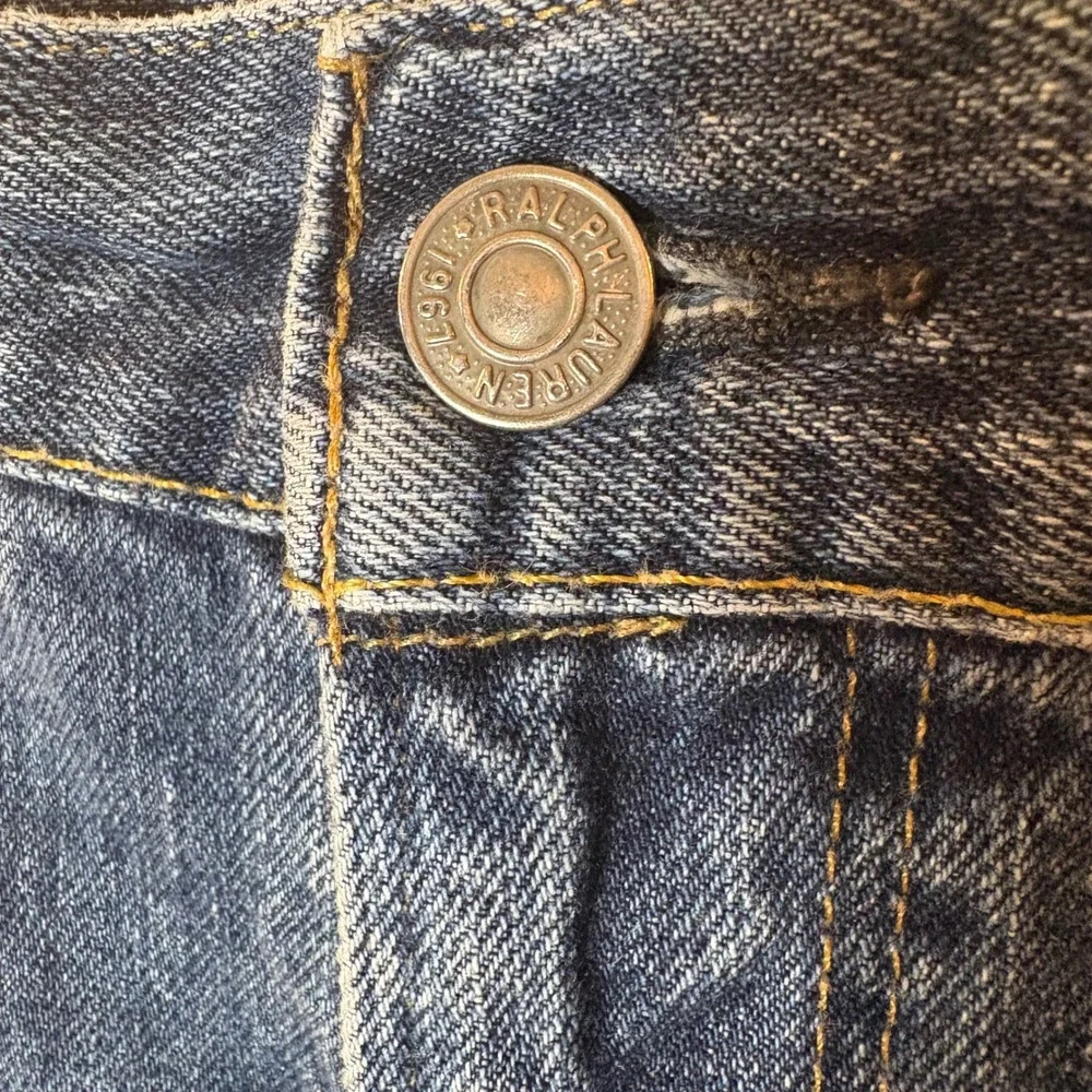 Polo Ralph Lauren Hampton Straight Mens‎ Blue Wash Denim Jeans Size 44Bx32